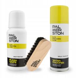 Palmerston Fehér cipőkrém impregnálóval és kefével 3az1ben Palmerston szett (Zestaw do czyszczenia i ochrony butów)