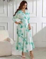 Shein Ruha Maxi Borítékos Nyakkivágással Hosszú Ujjú Tie Dye Minta Shein 38