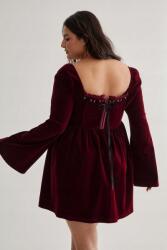 Nasty Gal Bordó Bárson Ruha Miniruha, Hosszú Ujjú, Nasty Gal 46