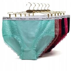  6 Db-os Love Secret Csipkés Bugyi Szett 2XL Bugyi Plus Size Pamut (Sexy_60696206998)