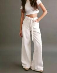 Nasty Gal Fehér Klasszikus Széles Farmer Nadrág Hosszú Egyenes Szárú Nasty Gal 36