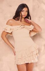 Prettylittlething Bézs Ruha , Farmer Miniruha Bevált Vállal Prettylittlething 42