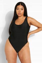Boohoo X9E216 Boohoo Plus Size Fekete Fürdőruha 48 4XL