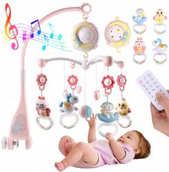 Bedee Körhinta Projektorral 6 Dallam Éjszakai Lámpa Lógó Baba Játék (Zabawka muzyczna do łóżeczka.)