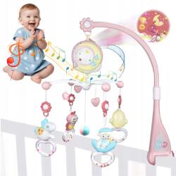 Bedee Zenélő körforgó kiságyra Projektorral Fény Zene Éjszakai Lámpa Függő Játék (Pozytywka/Zabawka muzyczna do łóżeczka)