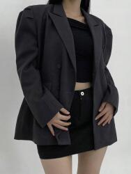 Dazy Grafit Laza Klasszikus Hosszú Ujjú Blézer Dazy Gombokkal L