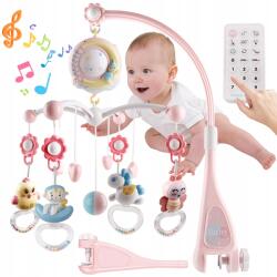 Bedee Körhinta Projektor Kiságyhoz Éjszakai Lámpa Távirányítóval Auto időzítő (Lampka nocna projektor)