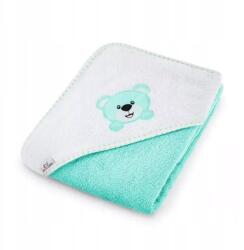 Bocioland Törülköző Köntös Kaptenyos Maci Mintás 80X80CM Türkiz (BL023)