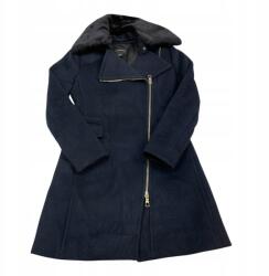  Club Monaco női kabát, Size XS, fekete, szőrmés gallér (KN13/28-10)