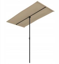  Kerti napernyő 180x110 cm taupe alumínium teleszkópos gém (47331)