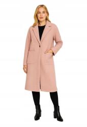  Rózsaszín Átmeneti Egysoros Kabát Zsebekkel Loveprices Xs