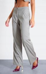 Prettylittlething Szürke Klasszikus Széles Szárú Nadrág Prettylittlething Gombos 36