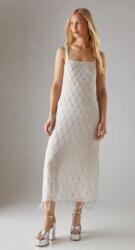 Warehouse Ivory Maxi Ruha Nyitott Váll Gyöngyök Egyenes Rojtok Warehouse 40