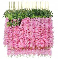 Nobo Kids Wisteria Mesterséges Virágok Girland Glicin Függő Erkély Terasz Esküvő 110cm (CH-233459)