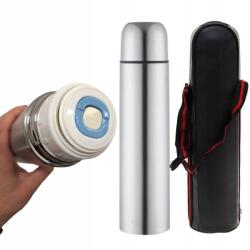 Pronett Hideg-meleg Italos Termosz 500ML Acél Praktikus Tokban (XJ5653)