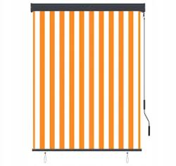 VidaXL Erkély napellenző 120x250 cm fehér-narancs textil (145963)