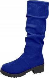  Magasszárú Csizma Velúr Búzavirág Mintás Női Csizma 39-ES Méret (B0G1BFTB77)