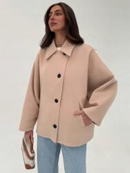 Shein Bézs Oversize Átmeneti Egysoros Gombos Kabát Shein 34