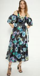 Oasis Többszínű Midaxi Ruha Puffolt Ujjakkal, Virágmintás Oasis 40