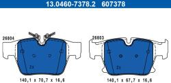 ATE Set placute frana ATE 13.0460-7378.2 (13.0460-7378.2)