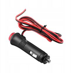  Adapter Kapcsoló 12/24V Szivargyújtó Dugó 1, 5 M Kábellel Led Jelzővel
