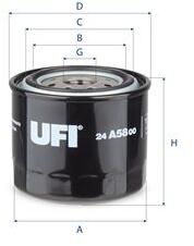 UFI Filtru combustibil UFI 24. A58.00 (24.A58.00) - fixbox
