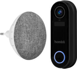 Hombli Смарт комплект Hombli - HBDP, Doorbell 2 и Chime 2, черен (HBDP-0100)