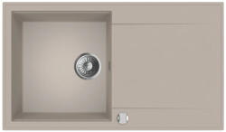 MOFÉM Zenit Gránit egymedencés mosogatótálca csepegtetővel és dugóemelővel bézs 760012803B2 (760012803B2)