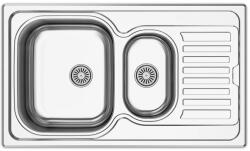 MOFÉM Infinite Rozsdamentes mosogatótálca gyümölcsmosó medencével és 1/2 csepptálcával 760012812 (760012812)