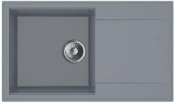 MOFÉM Zenit Gránit egymedencés mosogatótálca csepegtetővel szürke 760012802G7 (760012802G7)
