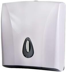 Sanela Műanyag tartozékok - Hajtogatott papírtörlő adagoló, fehér SLDN 03 (SLDN 03)