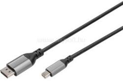 ASSMANN 2m 8k Mini Dp To Dp Cable Dp 1.4 Alu Housing Black 60hz (digitus_db-340106-020-s) (digitus_db-340106-020-s)