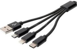 ASSMANN Charger Cable 3-in-1 Usb A Lightning+micro B+type-c 0.15m (digitus_db-300160-002-s) (digitus_db-300160-002-s)