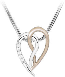 MOISS Időtálló ezüst bicolor medál cirkónium kövekkel P0001007