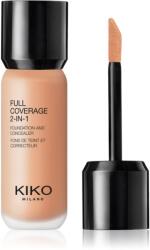 KIKO Milano Full Coverage 2-In-1 alapozó és korrektor 2 az 1-ben árnyalat 50 Warm Rose 25 ml