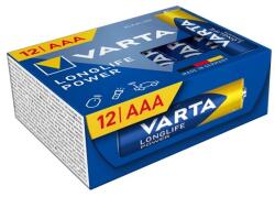 VARTA longlife power cube tartós elem (aaa, lr03, 1.5v, alkáli) 12db/csomag (4903121132)
