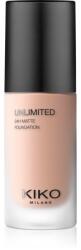 KIKO Milano Unlimited 24H Matte tartós matt alapozó hialuronsavval árnyalat 5.5 CR Cool Rose 30 ml