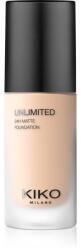 KIKO Milano Unlimited 24H Matte tartós matt alapozó hialuronsavval árnyalat 1.5 WR Warm Rose 30 ml