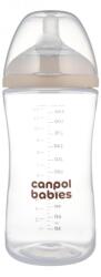 Canpol babies Бебешко шише с двузонов биберон Canpol babies - Natural Shape, 330 ml, 6 м+ (35/402) - ozone