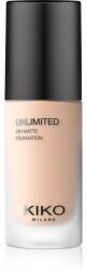 KIKO Milano Unlimited 24H Matte tartós matt alapozó hialuronsavval árnyalat 2 WR Warm Rose 30 ml