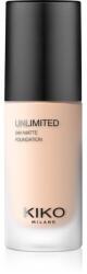 KIKO Milano Unlimited 24H Matte tartós matt alapozó hialuronsavval árnyalat 1 CR Cool Rose 30 ml