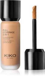KIKO Milano Full Coverage 2-In-1 alapozó és korrektor 2 az 1-ben árnyalat 80 Warm Beige 25 ml