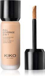 KIKO Milano Full Coverage 2-In-1 alapozó és korrektor 2 az 1-ben árnyalat 30 Warm Rose 25 ml