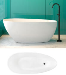 Besco GOYA MATT fehér szabadonálló kád - szerelvenycenter - 607 990 Ft