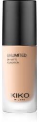 KIKO Milano Unlimited 24H Matte tartós matt alapozó hialuronsavval árnyalat 5 NG Neutral Gold 30 ml
