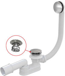 Niagara Wellness SLIM kád le és túlfolyó click-clack-fém