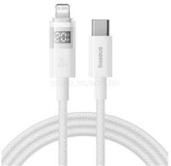 Baseus iPhone 14 Plus / 14 Pro Max / 14 Pro DISPLAY II adatkábel Type-C - lightning, 100cm, FEHÉR (P10382703211-00) (P10382703211-00)