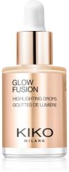 KIKO Milano Glow Fusion Highlighting Drops folyékony bőrélénkítő az arcra árnyalat 03 Gold Mine 9.5 ml