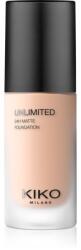 KIKO Milano Unlimited 24H Matte tartós matt alapozó hialuronsavval árnyalat 2.5 CR Cool Rose 30 ml