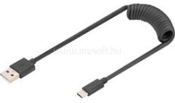ASSMANN 1m Usb Spring Cable Tpe Usb 2.0 Pd60w Max Usb A -c (digitus_ak-300430-006-s) (digitus_ak-300430-006-s)